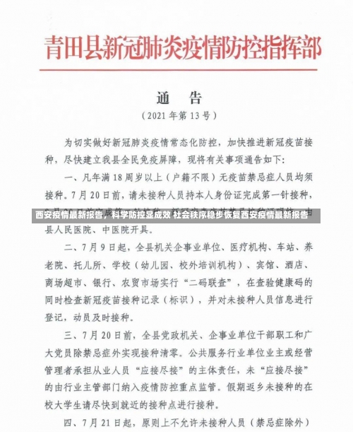 西安疫情最新报告，科学防控显成效 社会秩序稳步恢复西安疫情最新报告-第2张图片