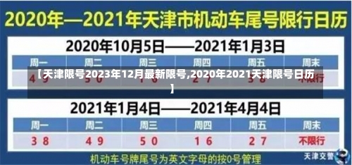 【天津限号2023年12月最新限号,2020年2021天津限号日历】-第2张图片