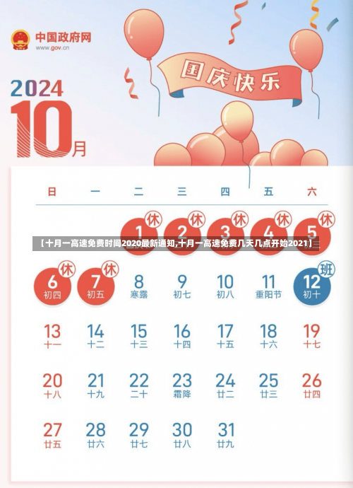 【十月一高速免费时间2020最新通知,十月一高速免费几天几点开始2021】-第3张图片