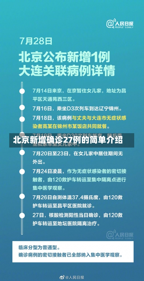 北京新增确诊27例的简单介绍-第1张图片