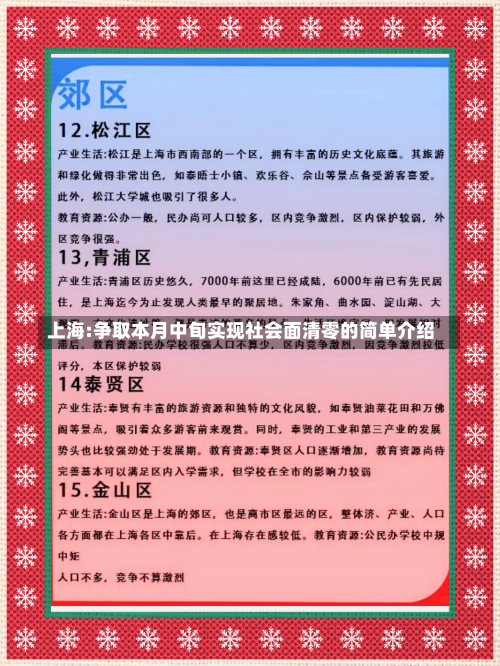 上海:争取本月中旬实现社会面清零的简单介绍-第1张图片
