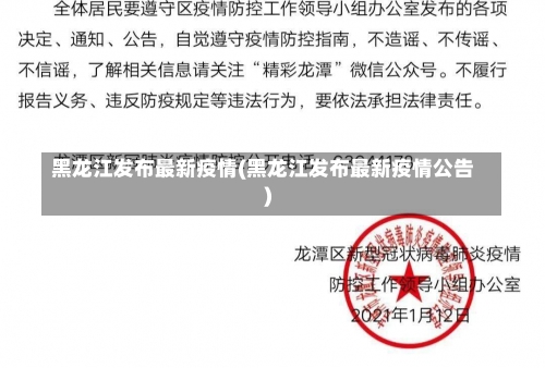黑龙江发布最新疫情(黑龙江发布最新疫情公告)-第2张图片