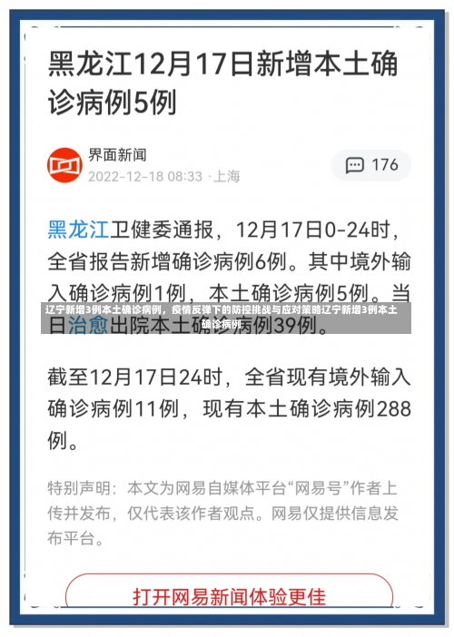辽宁新增3例本土确诊病例	，疫情反弹下的防控挑战与应对策略辽宁新增3例本土确诊病例-第1张图片