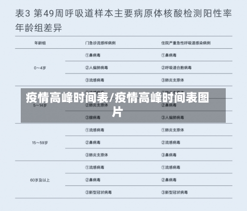疫情高峰时间表/疫情高峰时间表图片-第1张图片