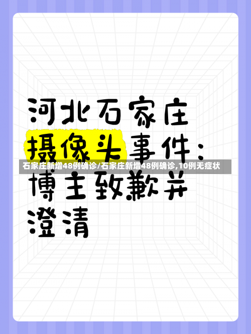 石家庄新增48例确诊/石家庄新增48例确诊,10例无症状-第1张图片