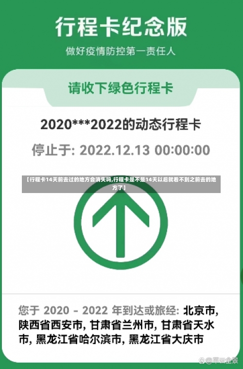【行程卡14天前去过的地方会消失吗,行程卡是不是14天以后就看不到之前去的地方了】-第2张图片