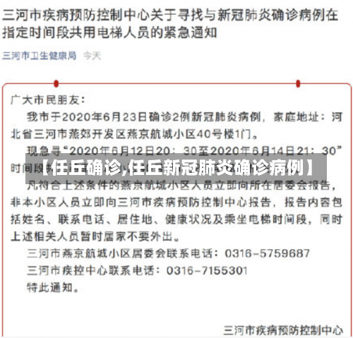 【任丘确诊,任丘新冠肺炎确诊病例】-第2张图片