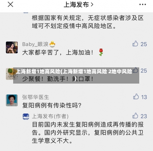上海新增1地高风险(上海新增1地高风险 2地中风险)-第3张图片