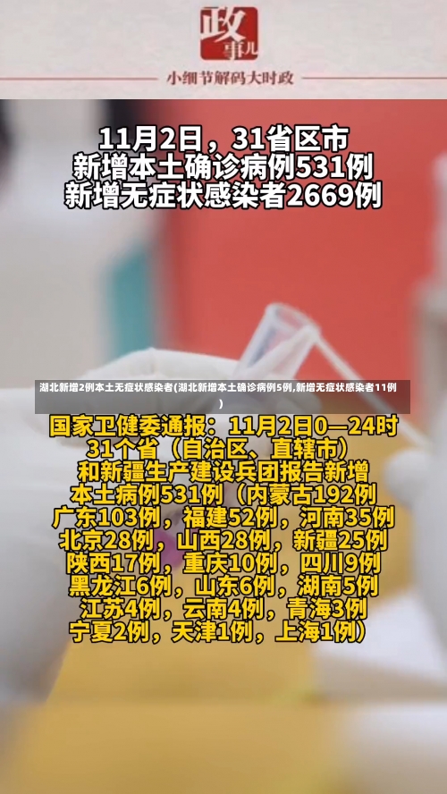湖北新增2例本土无症状感染者(湖北新增本土确诊病例5例,新增无症状感染者11例)-第1张图片