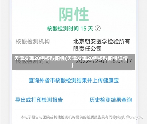 天津发现20例核酸阳性(天津发现20例核酸阳性详情)-第1张图片