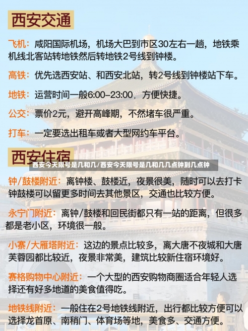 西安今天限号是几和几/西安今天限号是几和几几点钟到几点钟-第1张图片